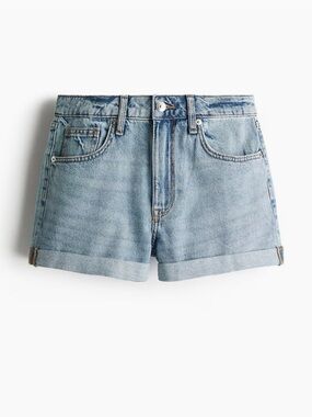 H&M high waist denim shorts